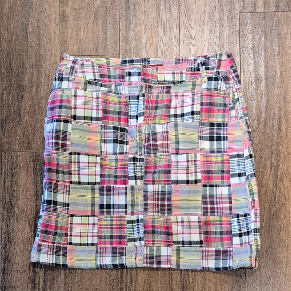 Colorful Plaid Patchwork Skirt Merona Vintage Target